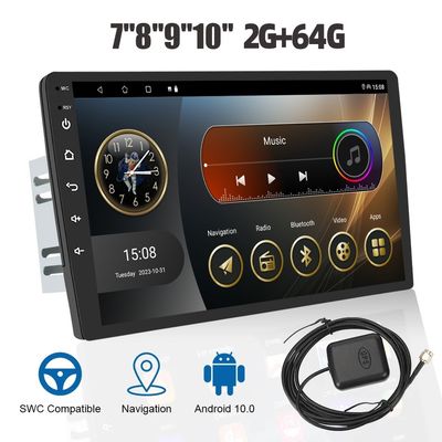 Universal Car Fitment 2.5D IPS Touch Screen 2 32G Android 12 Car Multimedia Player 9/10 Inch Radio Audio Head Unit