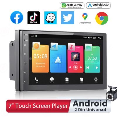 Universal Placement 7 Inch Touch Screen Car DVD Player with BT Wifi and GPS Navigation