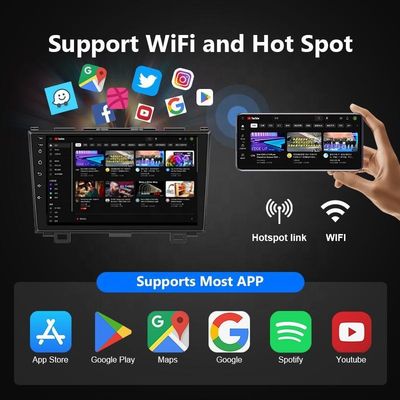 High Resolution 9&quot; Android 10 Car Audio Radio Stereo with GPS WIFI IPS Car Screen