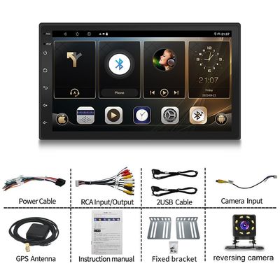 4 Core CPU 10.1 Inch 2 Din Touch Screen GPS Navigation Android Car Radio for Universal