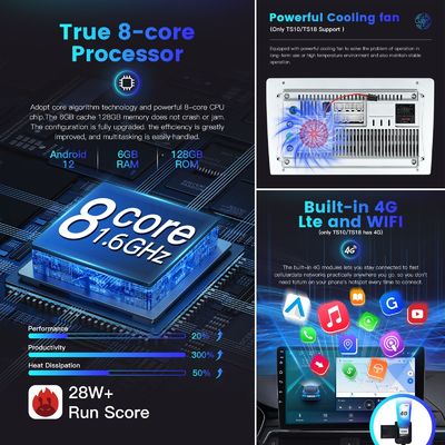 Universal 9 Inch 10 Inch Carplay Radio Screen Octa Core DSP QLED With 8G128G Android Car Multimedia