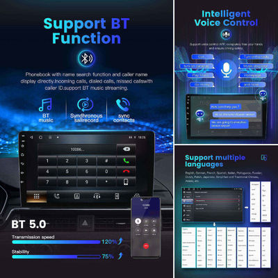 Intelligent Systems Bluetooth Car Radio with 10&quot; Screen and Built-in Wireless CarPlay