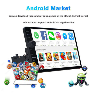 Dashboard Placement 1Din Android System Car Radio with 9/10 Inch Touch Screen and Knob