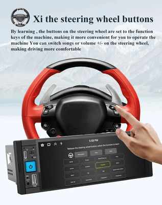 Bluetooth Connection 1Din Car Radio Multimedia MP5 Player with Android Auto HD Screen