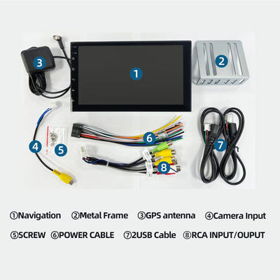 1 16GB Touch Screen Car Media Player with Built-in Wireless CarPlay and AUX Port