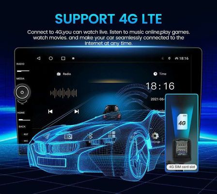 1DIN Build-in 9 Inch Android 10.0 Car Radio with 2.5d Touch Screen and GPS Navigation