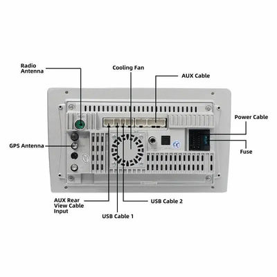 1DIN Build-in 9 Inch Android 10.0 Car Radio with 2.5d Touch Screen and GPS Navigation