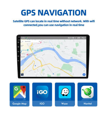 10.1 Inch Touch Screen 2 Din Car Radio with Android OS DSP Function and BT Navigation