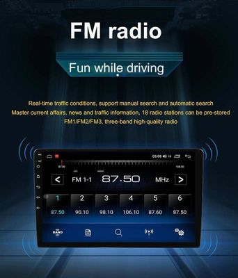 10.1 Inch Touch Screen 2 Din Car Radio with Android OS DSP Function and BT Navigation