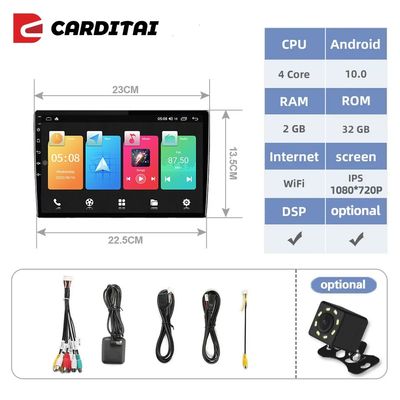 Universal 9&quot; Android 11 Car Stereo Double Din Touch Screen Video Autoradio GPS WIFI BT FM RDS
