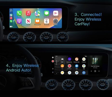 Qualcomm's QCM6125 8-core CPU Wireless CarPlay Ai Box for Netflix YouTube 4G 64G LTE GPS