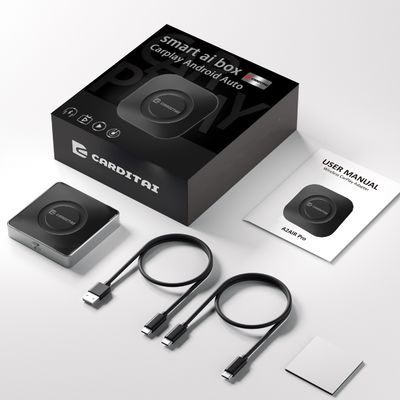 5V±0.2V 1.0A Power Input Carplay AI Box 8GB 128GB Built-in GPS Wifi Wireless Streaming Box