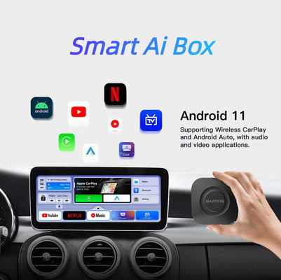 5V±0.2V 1.0A Power Input Carplay AI Box 8GB 128GB Built-in GPS Wifi Wireless Streaming Box