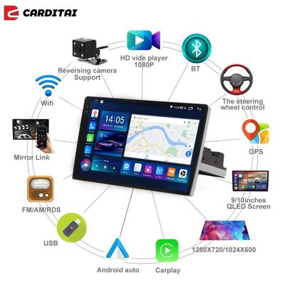 DVR Combination 9 Inch Android Car Stereo with GPS Navigation and Customizable UI