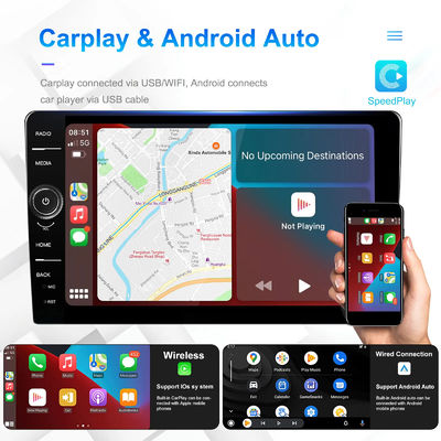 TS18 Stereo Knob Android Car Radio with 360 Degree Rotation and 1280*800 Resolution