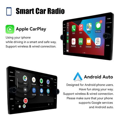 8 inch 2din Android 13 Car Stereo with QELD Screen GPS Wifi and Camera Full-fit Design