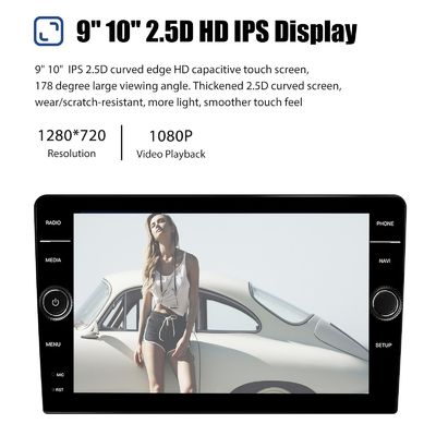 8 inch 2din Android 13 Car Stereo with QELD Screen GPS Wifi and Camera Full-fit Design
