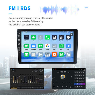 1280*800 Resolution 2 Din Car Radio with Android Auto BT5.0 4G DSP RDS and GPS Navigation