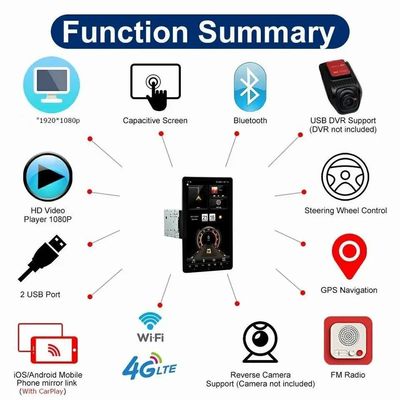 Universal 2DIN Stereo Radio GPS Car Multimedia Video Player for Android 7 9 10 Inch