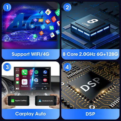 13.3 Inch Android 11.0 Carplay Multimedia Car Radio with Touch Screen and OBD2 Function