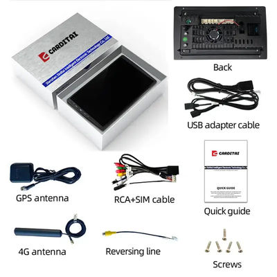 9Inch Car DVD Player Android Navigation with 6 128 GB 4G Wifi Gps Dsp Rds AM Double Din Car Radio