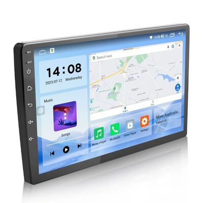QLED Screen Android 9/10 Inch 4G RAM 64G ROM Double Din Car MP5 Player with Custom UI