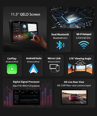 11.5 Inch Capacitive Touch Screen Car Stereo with CarPlay and User-Friendly Interface