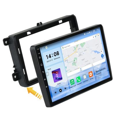 Build-in 2DIN 9&quot; QLED DSP CarPlay 4G LTE Android Car Radio For VW Passat B6 B7 Golf Polo Jetta