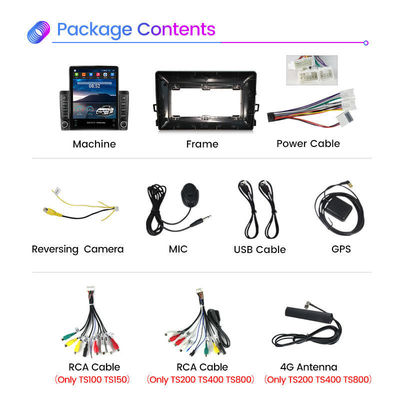 Uniersal Car Model 9.7 inch 2 din Double Din Android 12 Car DVD Player with GPS and Bluetooth