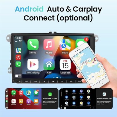 VW Volkswagen Golf Polo Tiguan Passat Skoda Octavia Carplay Auto with GPS and 1024*600 Resolution
